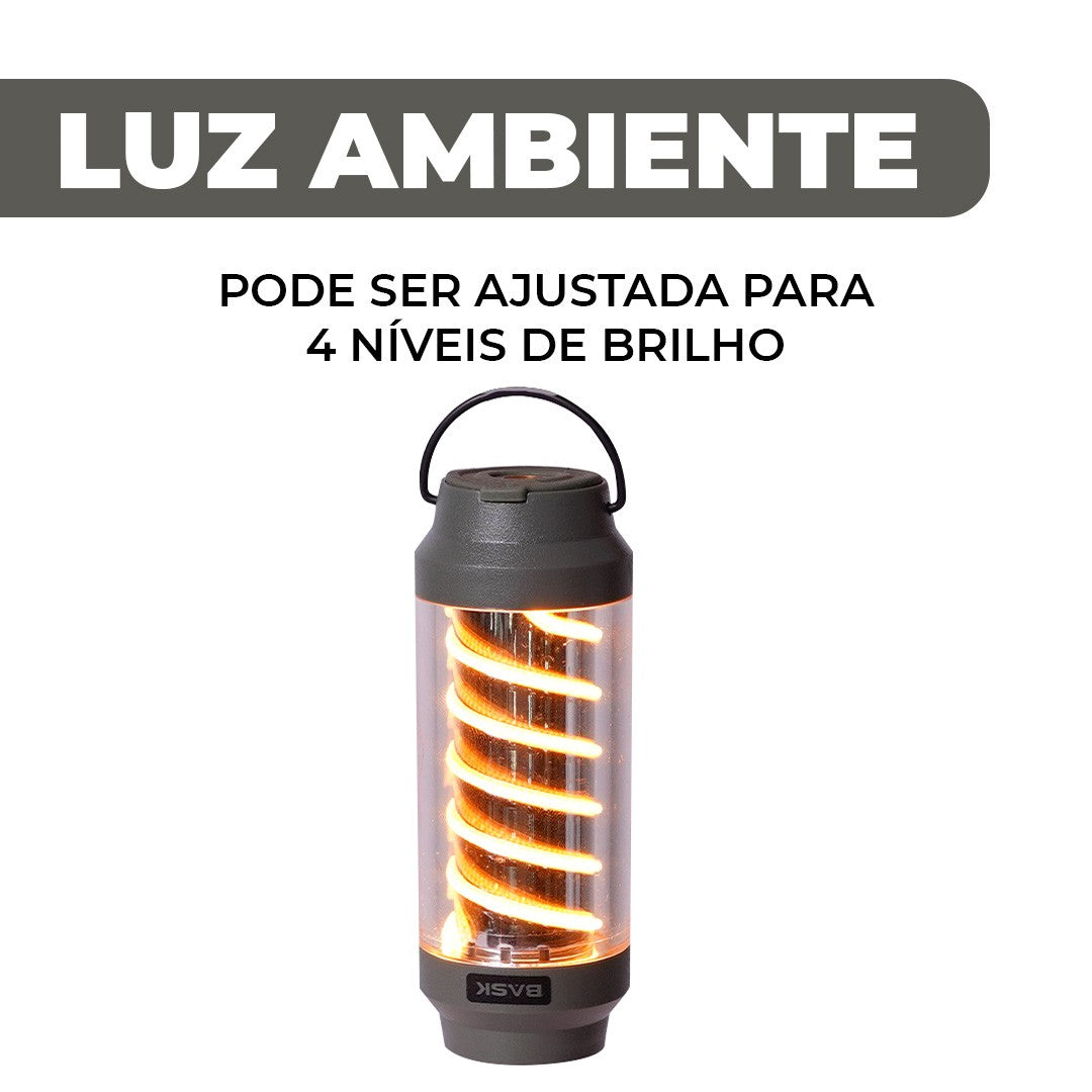 Iluminação longa portátil ultraleve à prova d'água recarregável LED Mini luz de