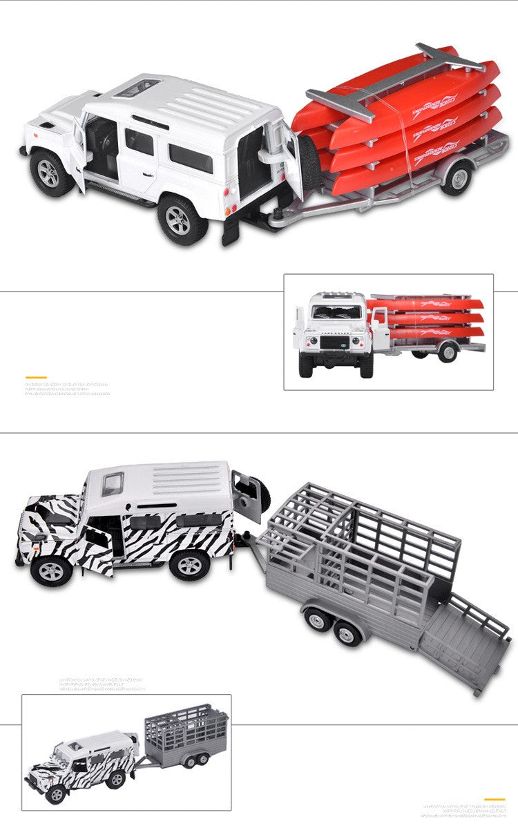 Modelo de Caminhão de Transporte de Carros em Liga 1/32, Veículos Diecast, Brinq