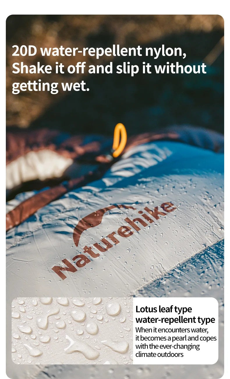 Naturehike saco de dormir ultraleve à prova d'água múmia saco de dormir snowbird