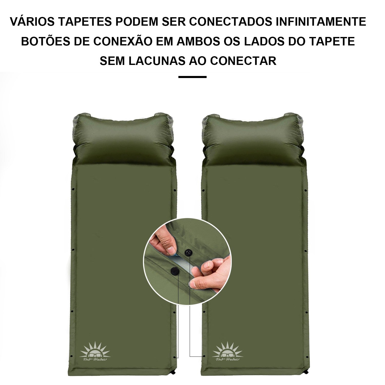 Colchão Inflável De Acampamento Ao Ar Livre Com Travesseiro Almofada De Ultralev