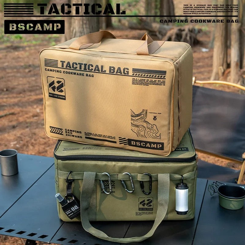 Bolsa de armazenamento tática para acampamento, 30-42l, caixa dobrável isolada,