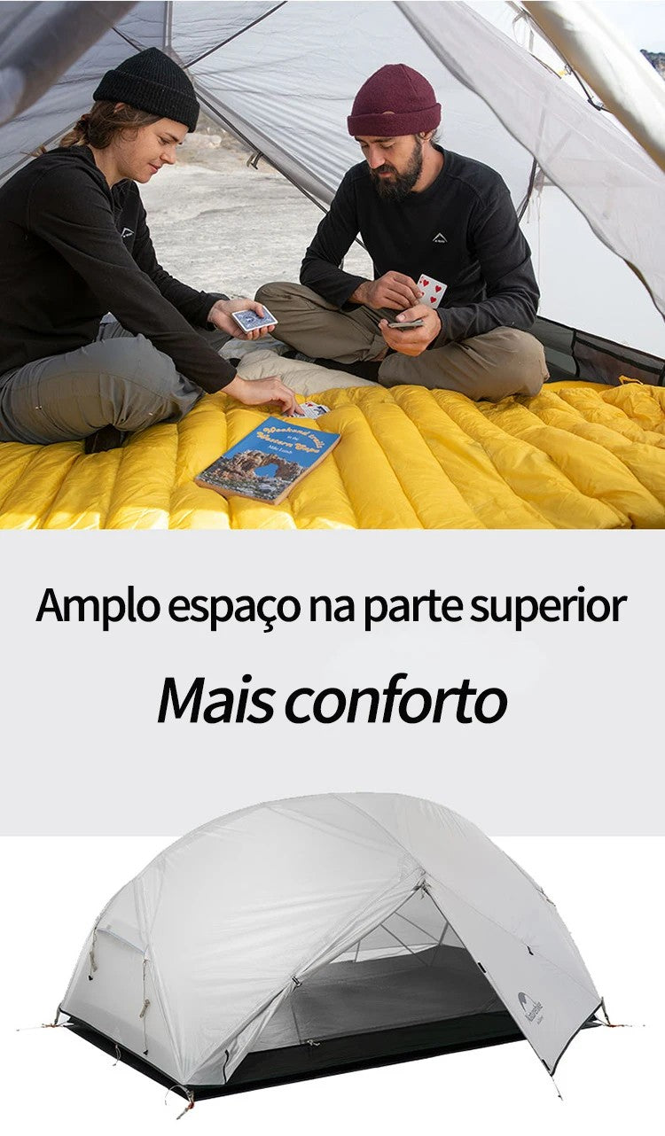 Naturehike-Mongar 2 barraca camping, Ultraleve, Ao ar livre, 3 Temporada, imperm