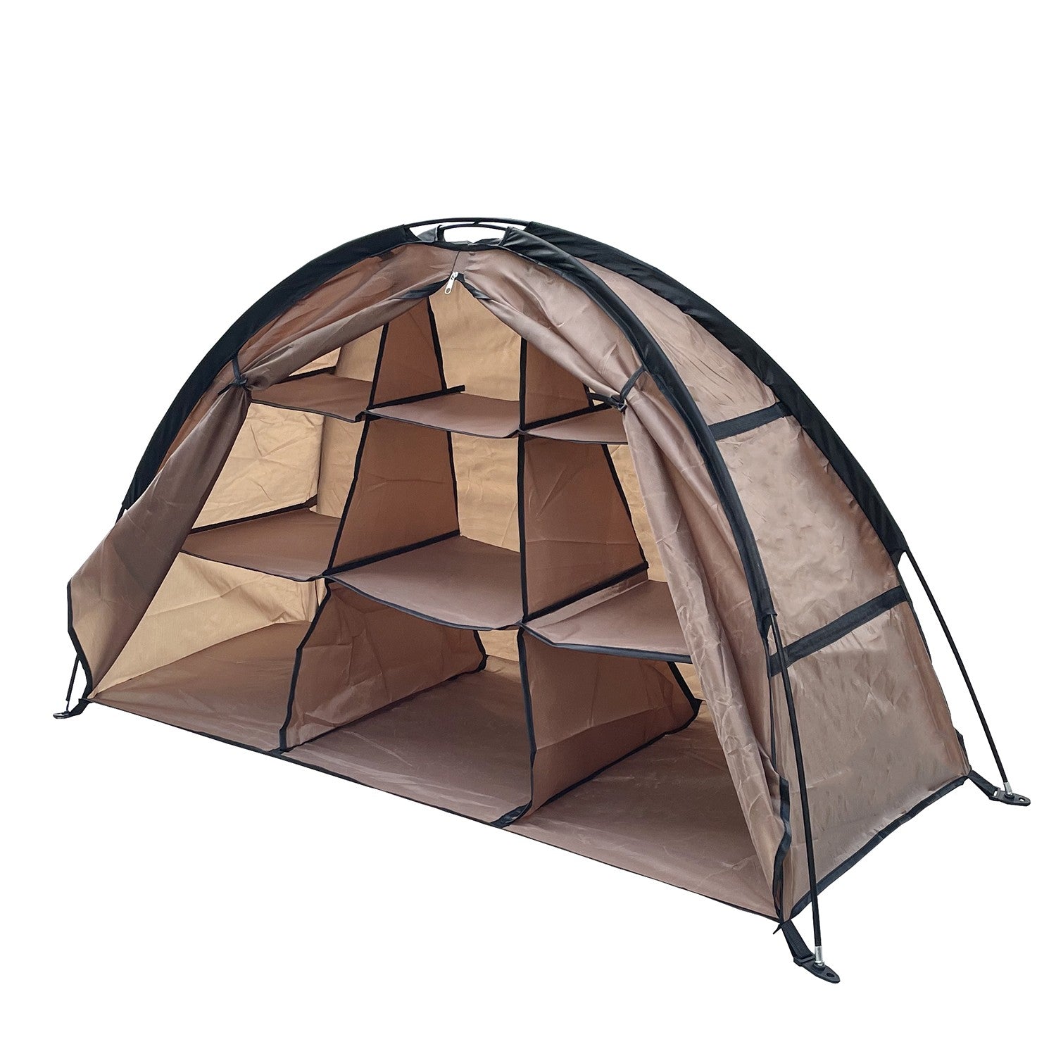 Armário para organizacao de roupas e outros itens em acampamento