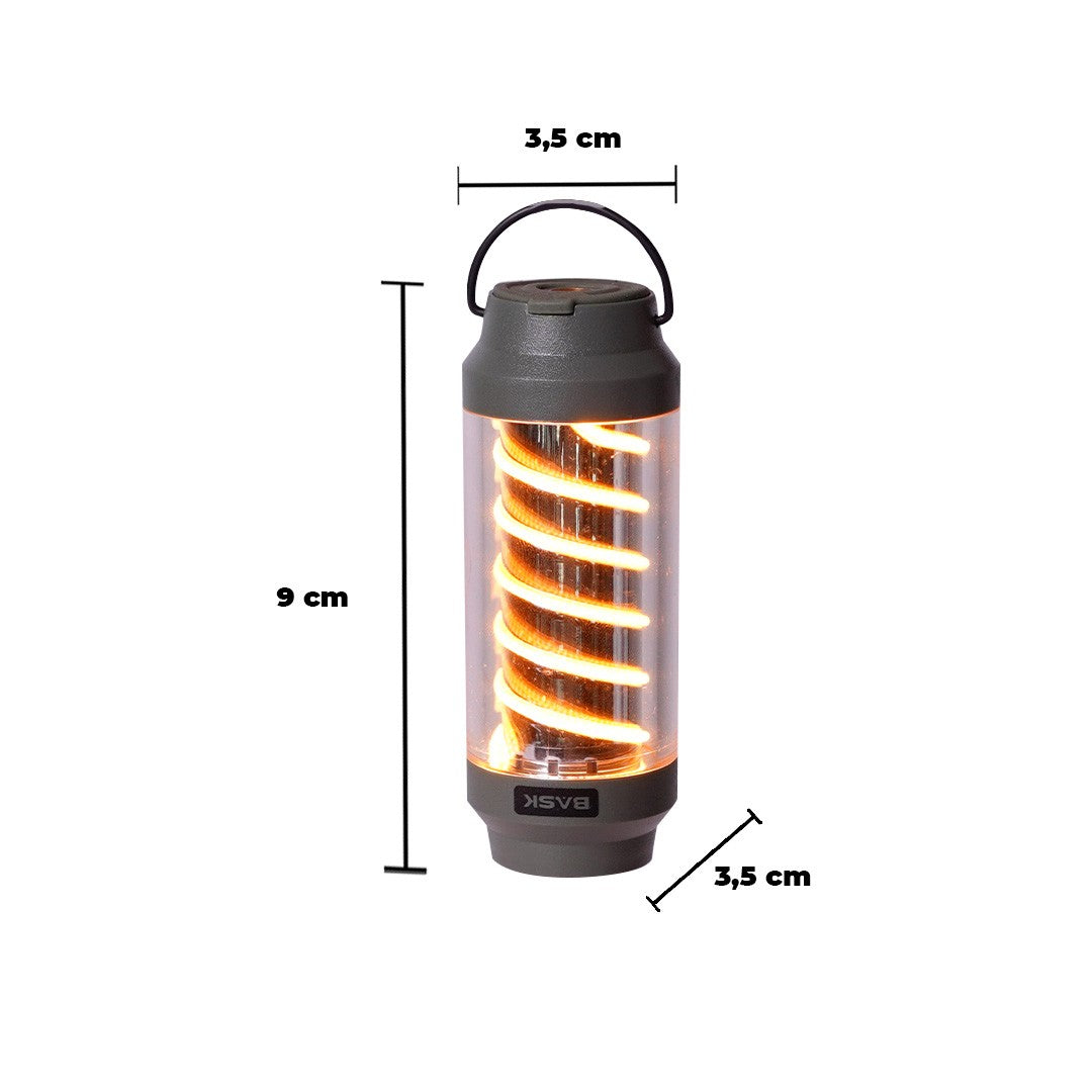 Iluminação longa portátil ultraleve à prova d'água recarregável LED Mini luz de