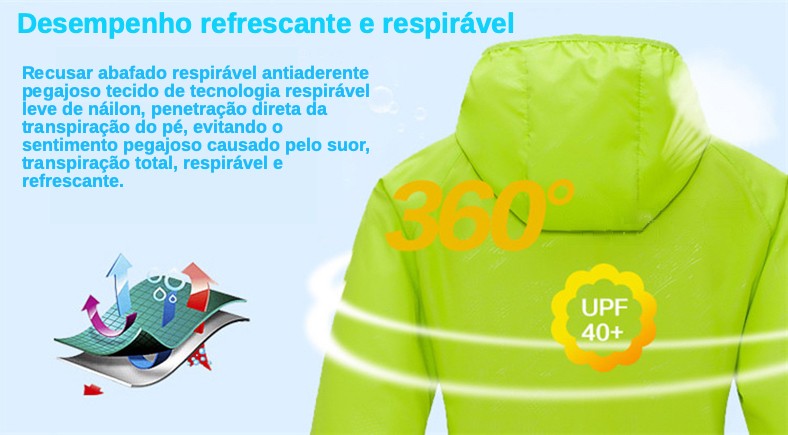 Casaco impermeável para homens e mulheres, roupas de proteção solar, roupas de p