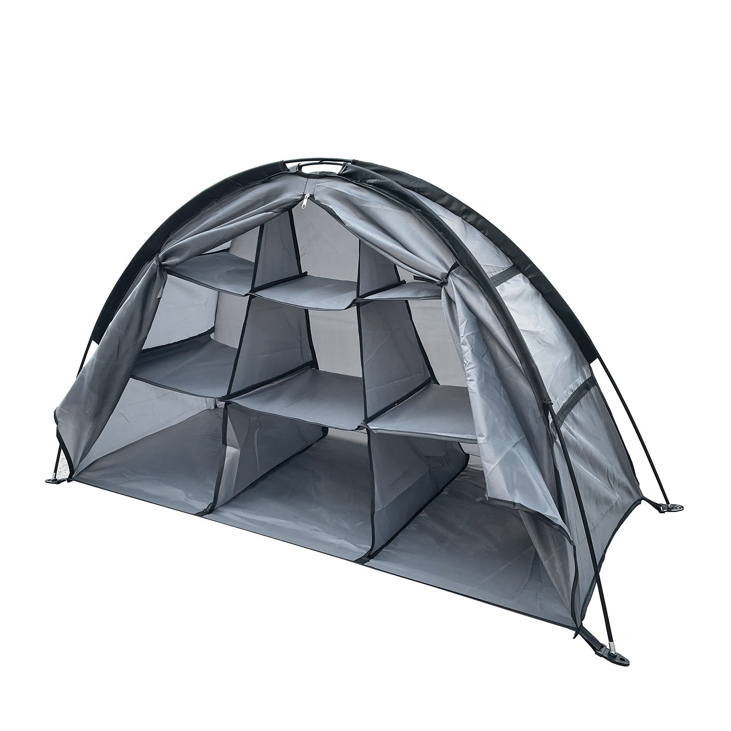 Armário para organizacao de roupas e outros itens em acampamento
