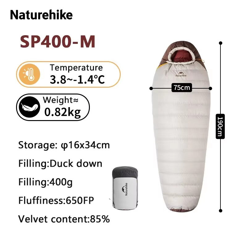 Naturehike saco de dormir ultraleve à prova d'água múmia saco de dormir snowbird