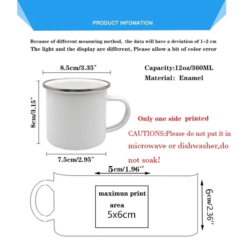 Caneca esmaltada camping
