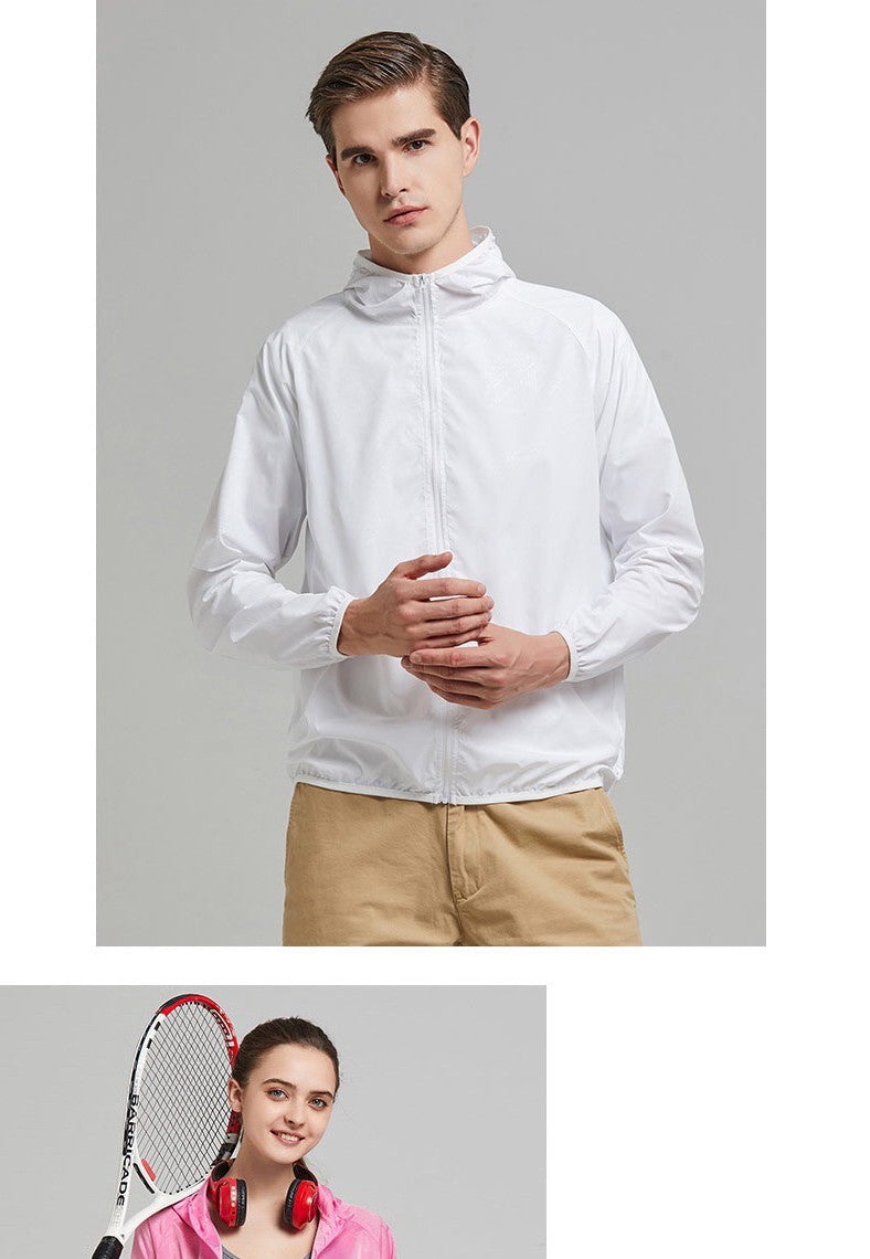 Casaco impermeável para homens e mulheres, roupas de proteção solar, roupas de p