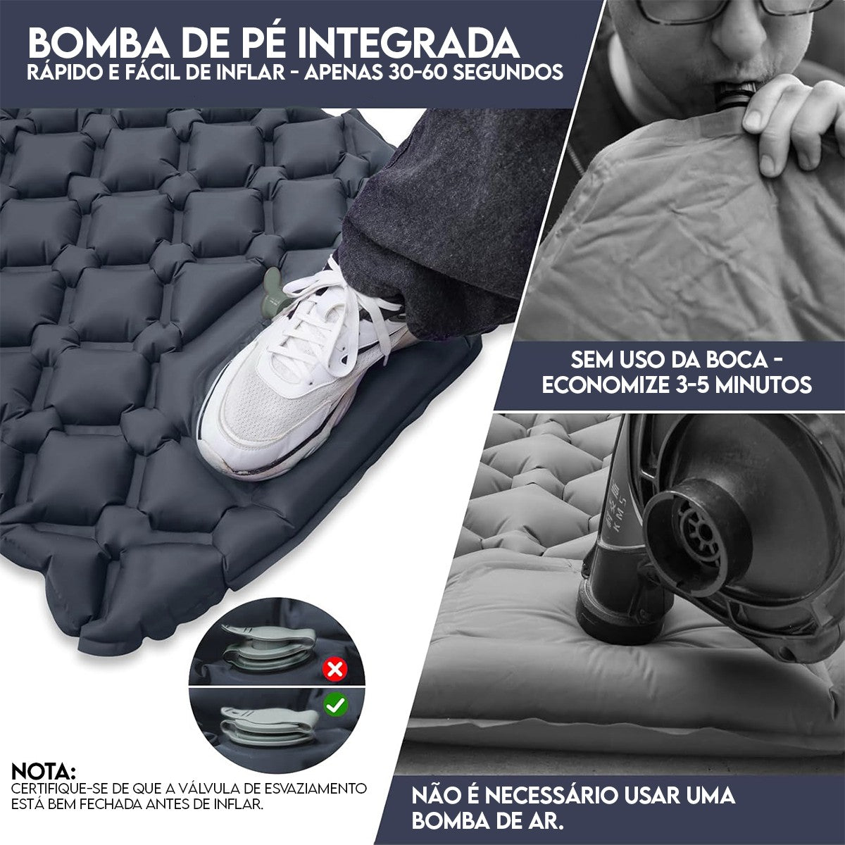 Colchão Inflável De Acampamento Ao Ar Livre,Almofada de Dormir Com Travesseiro A