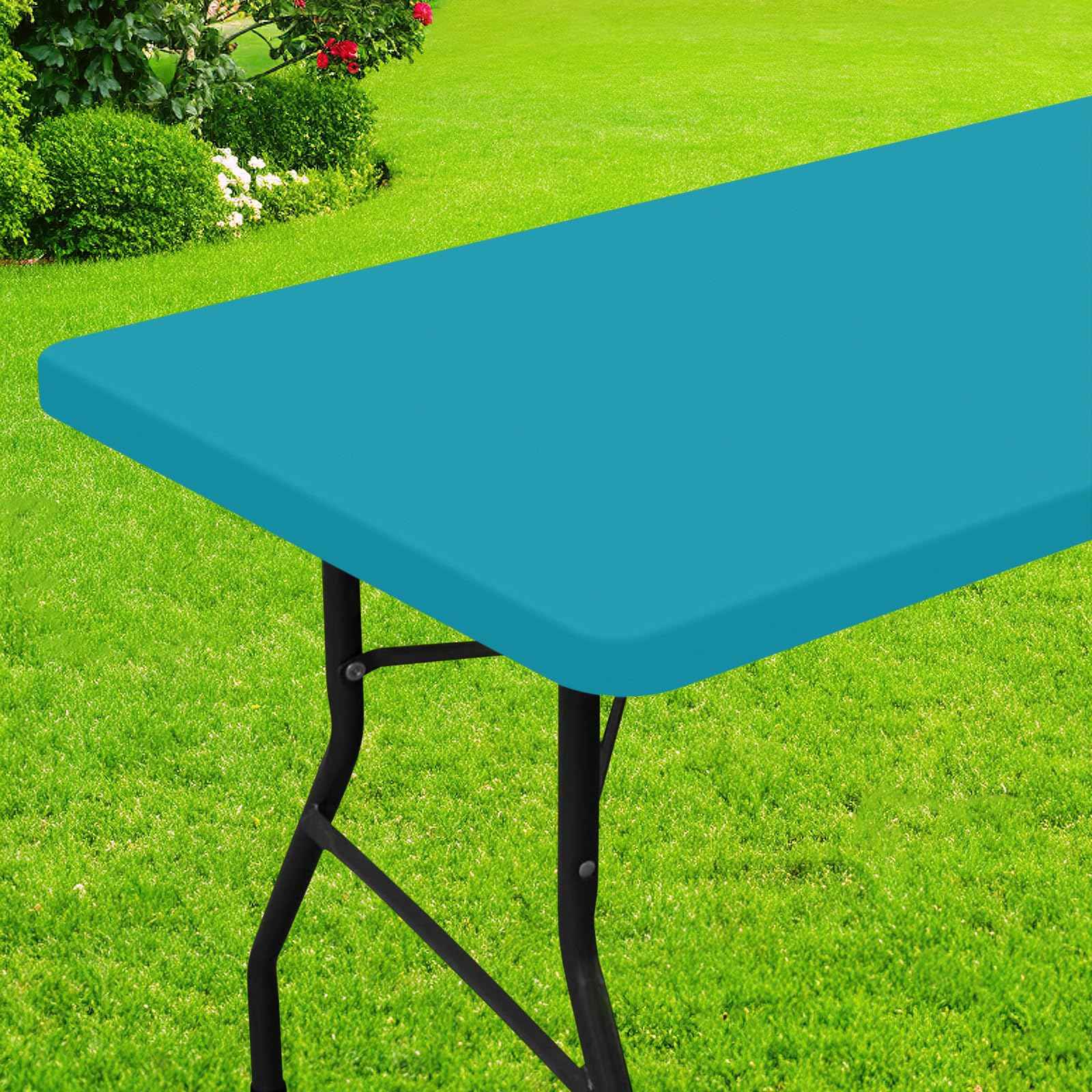 Toalha de mesa retangular impermeável Hapihappy para piquenique ao ar livre, cam