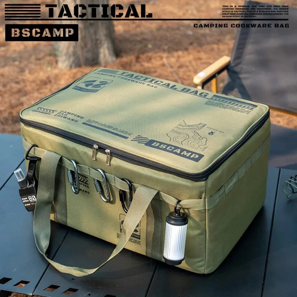 Bolsa de armazenamento tática para acampamento, 30-42l, caixa dobrável isolada,