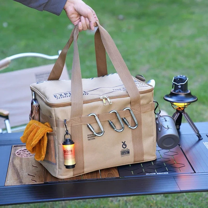 Bolsa de armazenamento tática para acampamento, 30-42l, caixa dobrável isolada,