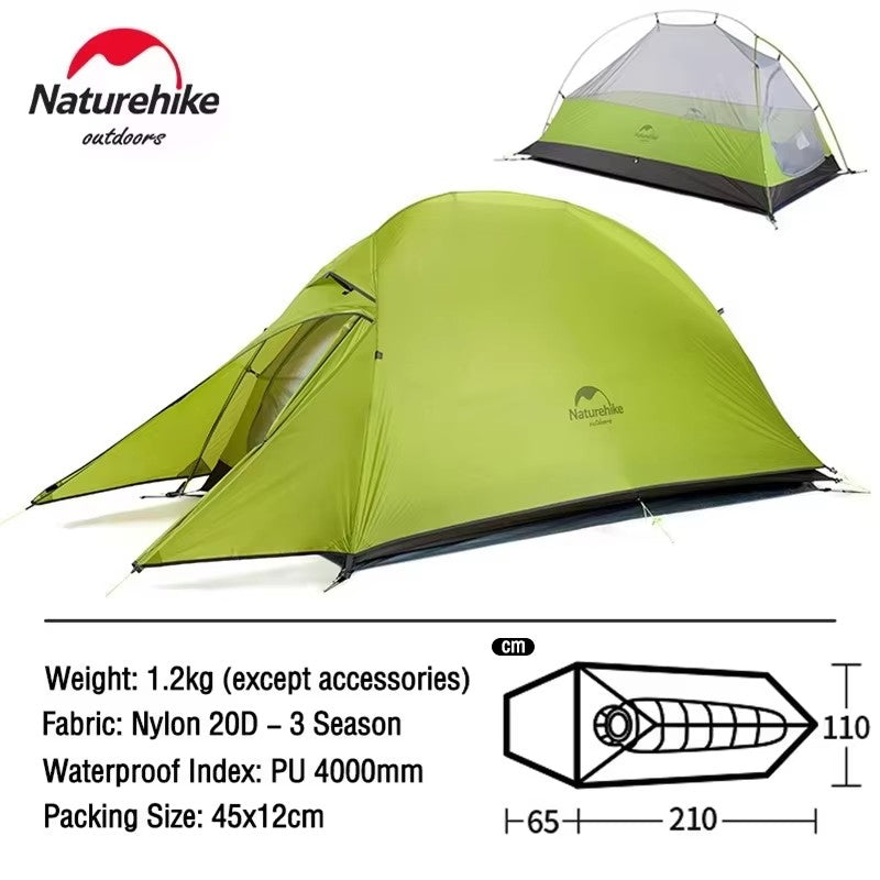 Naturehike barraca de camping Cloud Up 1 Pessoa Ultraleve