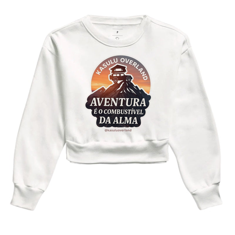 Moletom Cropped Combustivel da Alma
