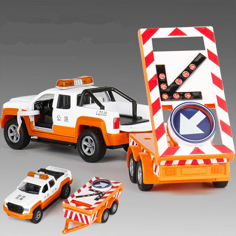 Modelo de Caminhão de Transporte de Carros em Liga 1/32, Veículos Diecast, Brinq