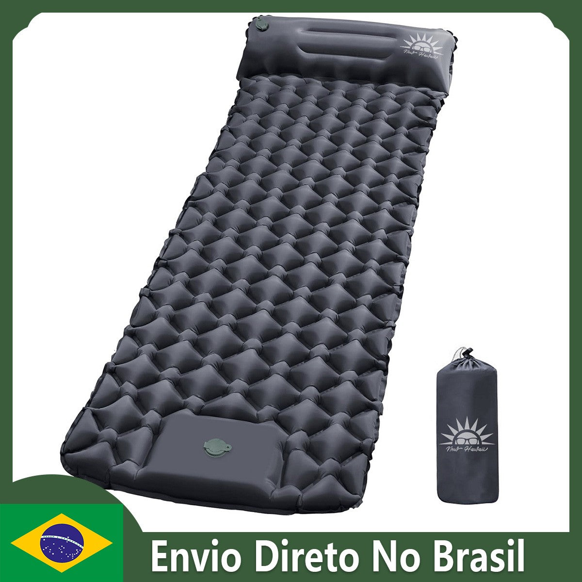 Colchão Inflável De Acampamento Ao Ar Livre,Almofada de Dormir Com Travesseiro A