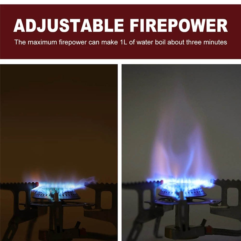 Fogareiro a gás para acampamento - com adaptador gas de tubo
