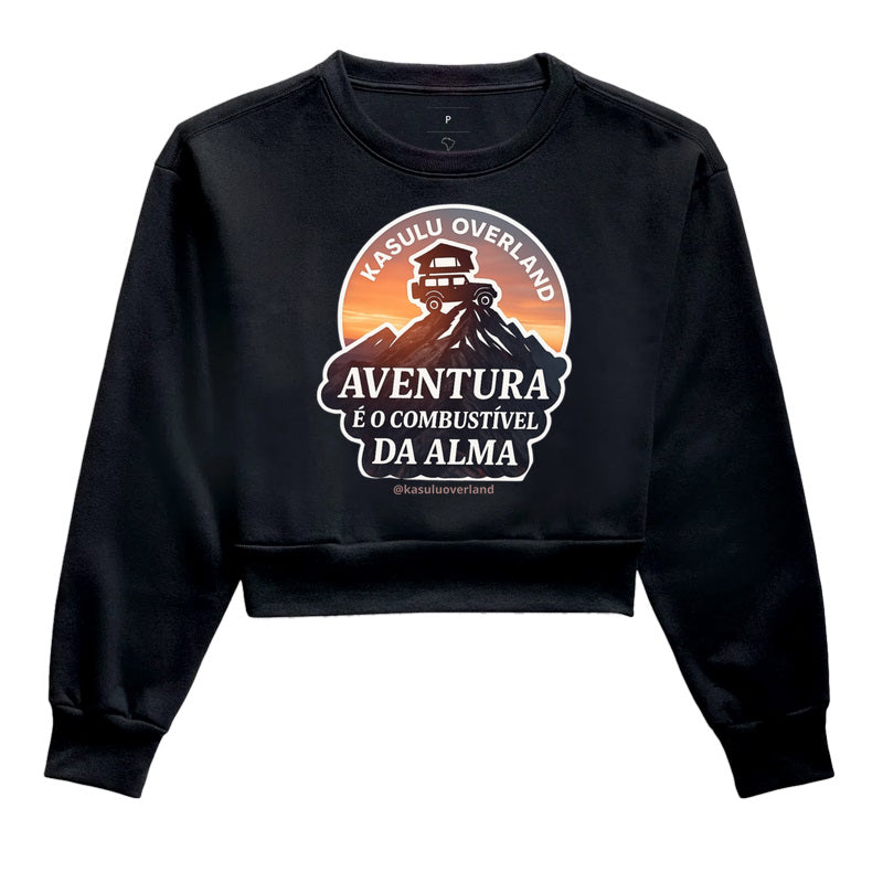Moletom Cropped Combustivel da Alma