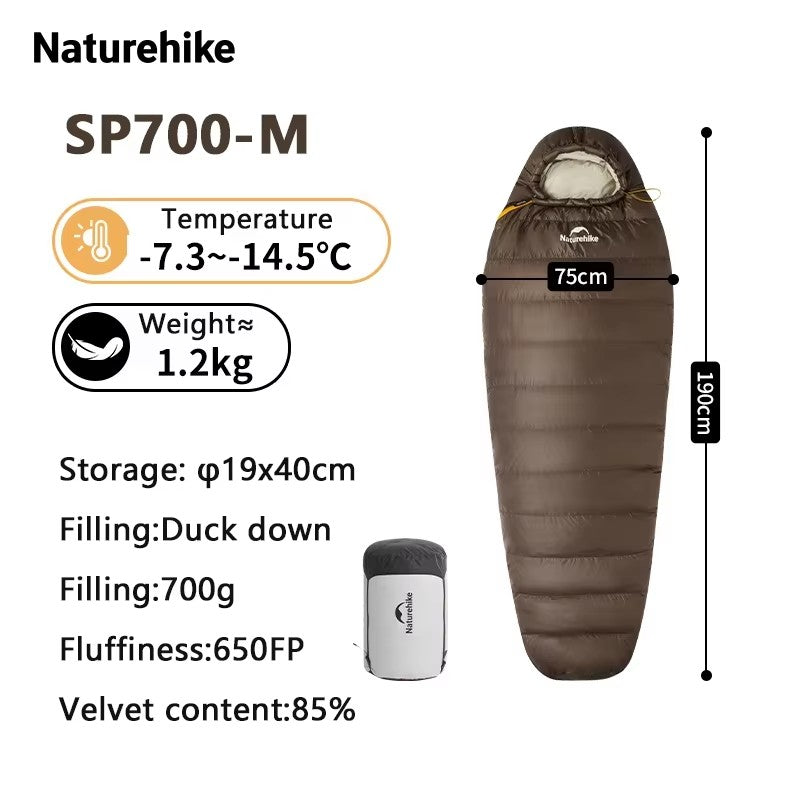 Naturehike saco de dormir ultraleve à prova d'água múmia saco de dormir snowbird