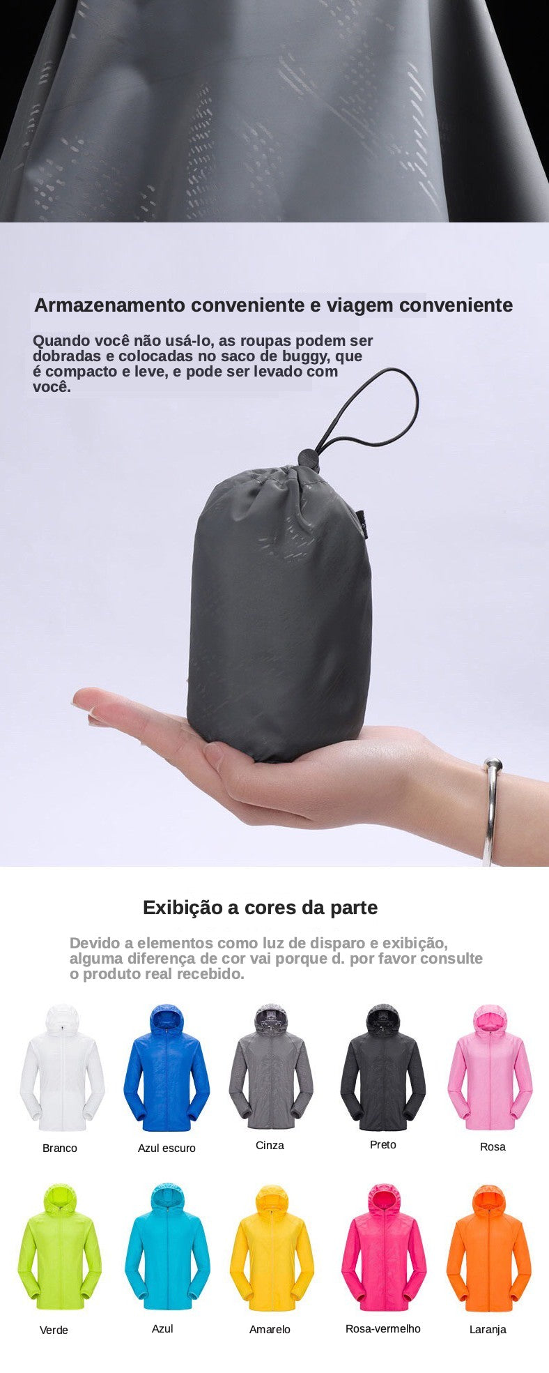 Casaco impermeável para homens e mulheres, roupas de proteção solar, roupas de p
