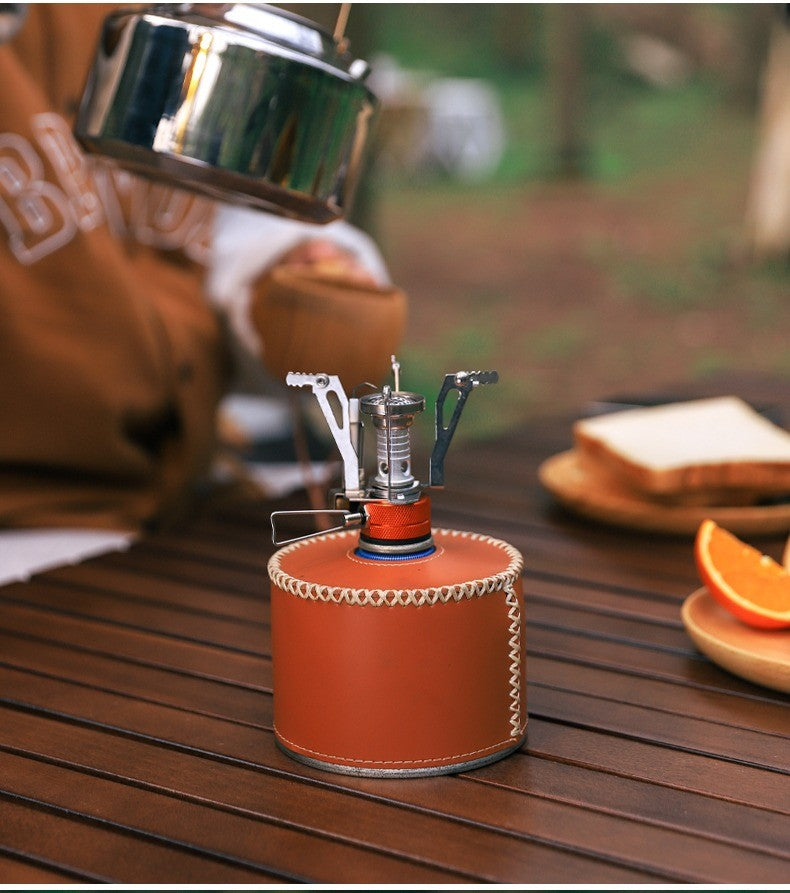 Mini fogão a gás para acampamento