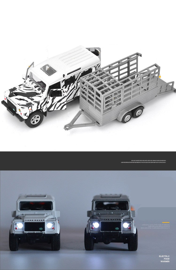 Modelo de Caminhão de Transporte de Carros em Liga 1/32, Veículos Diecast, Brinq