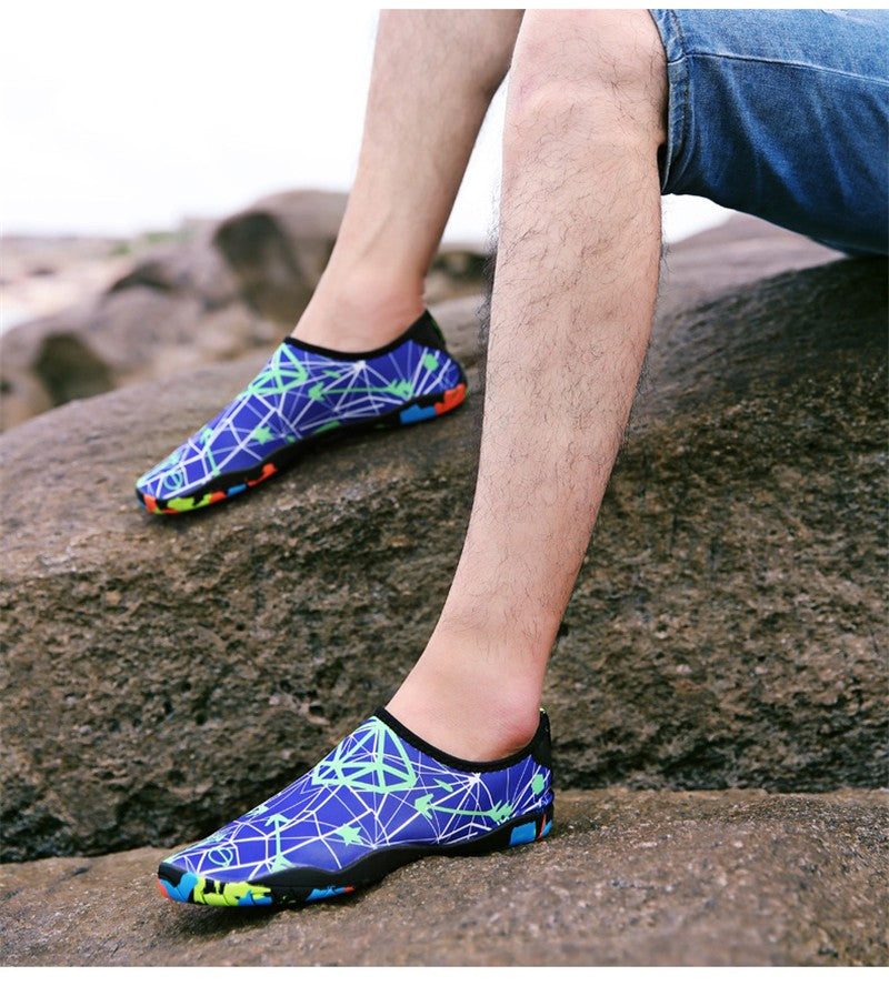 Unissex tênis de natação sapatos de água homem descalço sandálias praia ao ar li