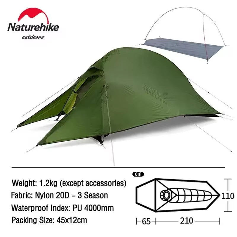 Naturehike barraca de camping Cloud Up 1 Pessoa Ultraleve