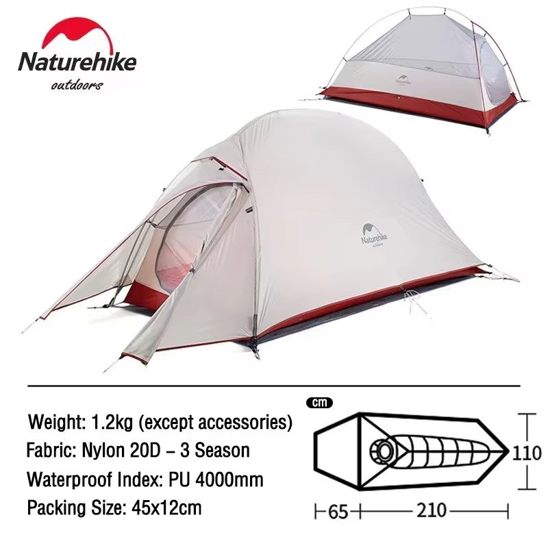 Naturehike barraca de camping Cloud Up 1 Pessoa Ultraleve
