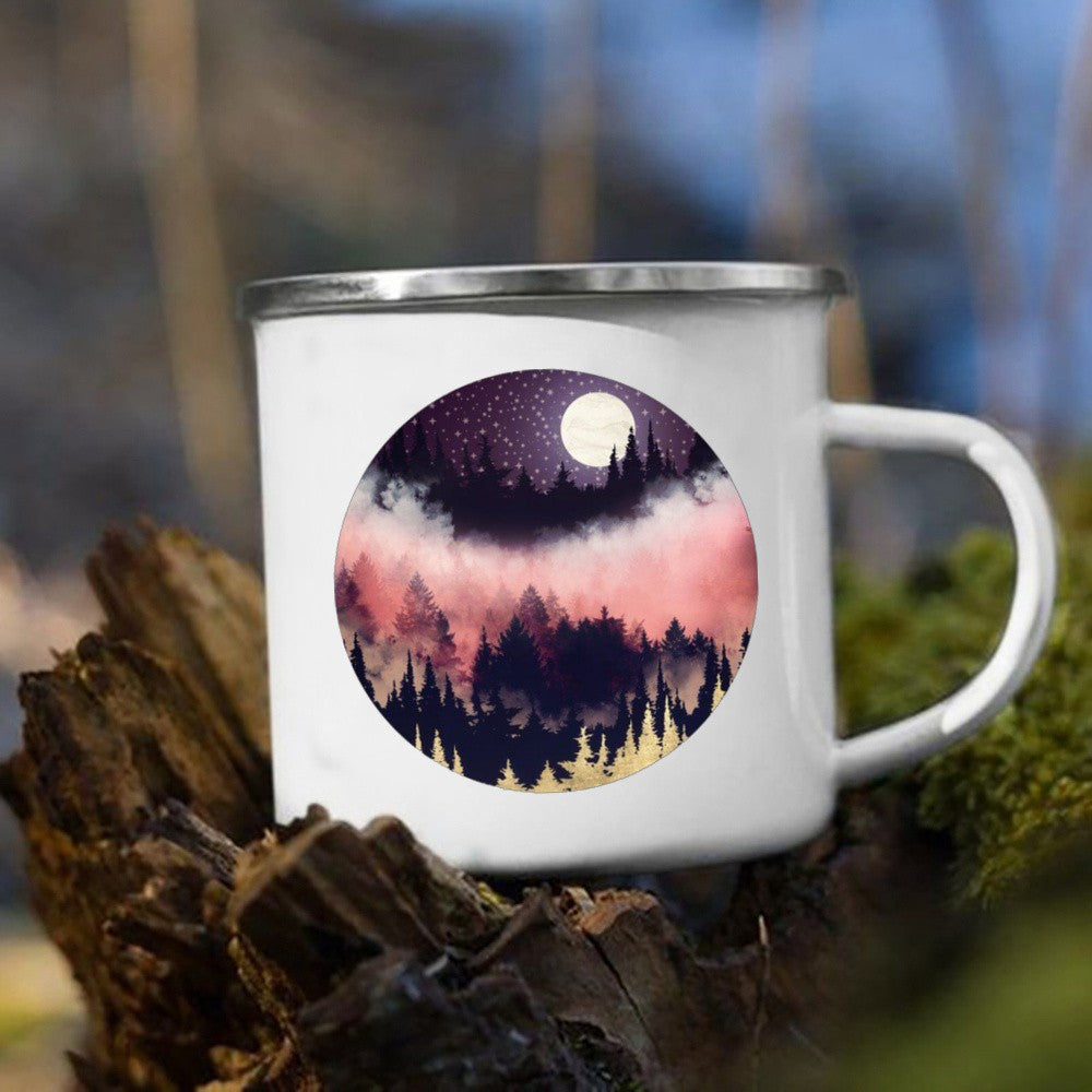 Caneca esmaltada camping