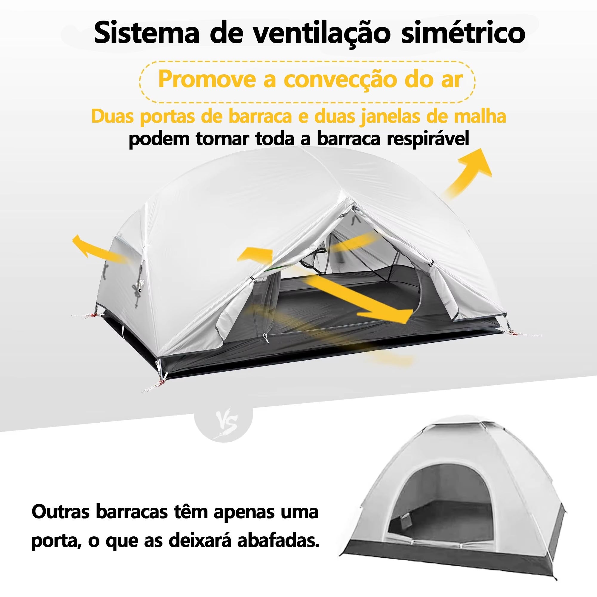 Naturehike-Mongar 2 barraca camping, Ultraleve, Ao ar livre, 3 Temporada, imperm